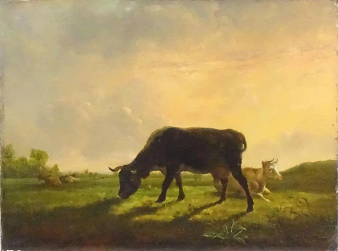 Balthasar Ommeganck - Un paesaggio pastorale con il bestiame